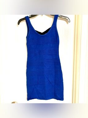 Forever 21 royal blue body con club festival dress y2k s small